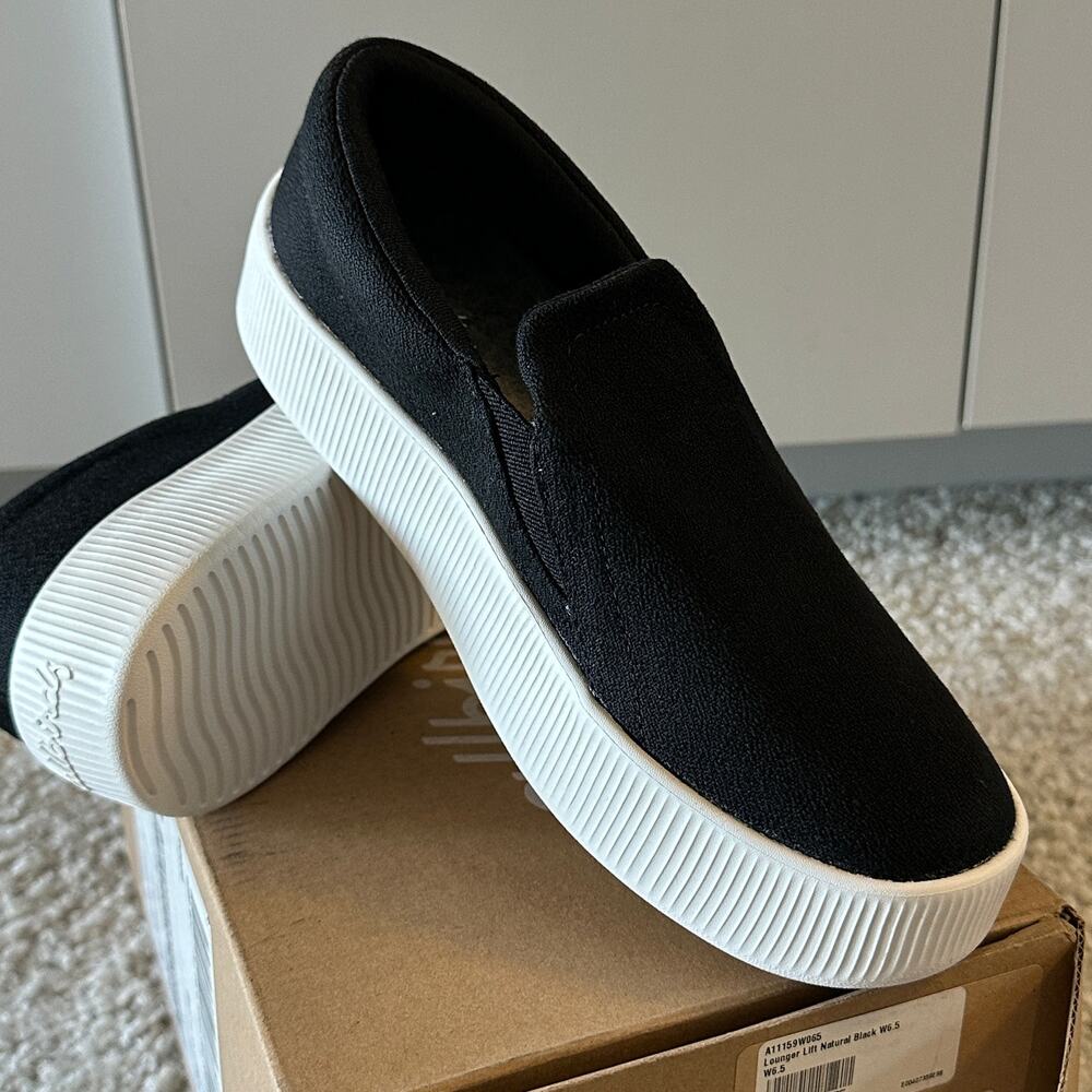 Allbirds Women's Lounger Lift, NaturalBlack, W6.5, NWT